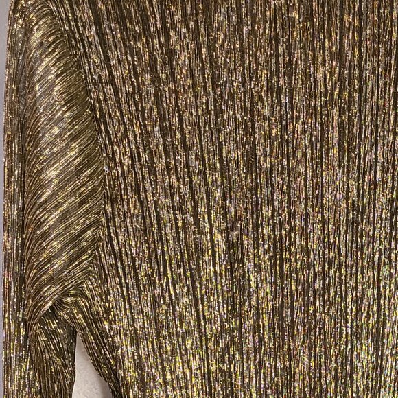 Green and gold shimmery Simply Vera Wong dress - Picture 2 of 4